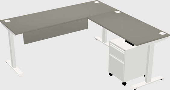 Height-adjustable desk - commercial grade