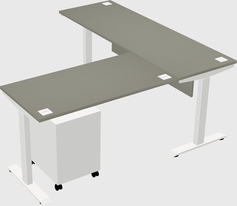 Height-adjustable desk - commercial grade