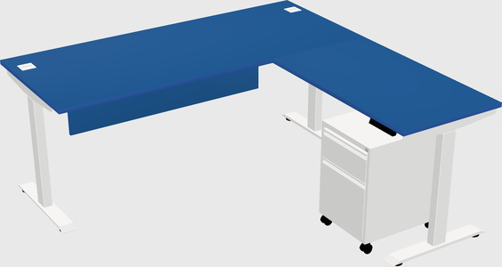 Height-adjustable desk - commercial grade
