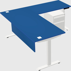 Height-adjustable desk - commercial grade