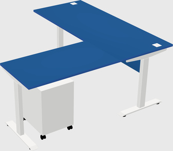 Height-adjustable desk - commercial grade