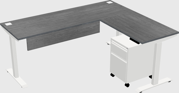 Height-adjustable desk - commercial grade