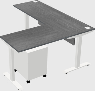Height-adjustable desk - commercial grade