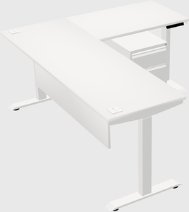Height-adjustable desk - commercial grade