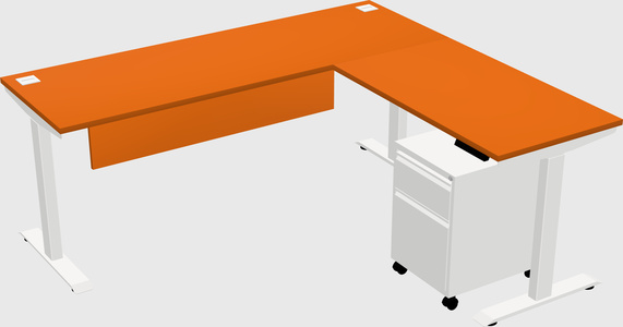 Height-adjustable desk - commercial grade