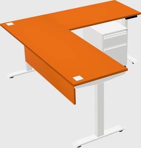 Height-adjustable desk - commercial grade