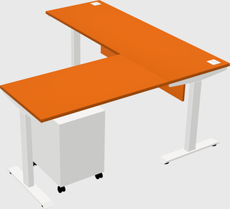 Height-adjustable desk - commercial grade