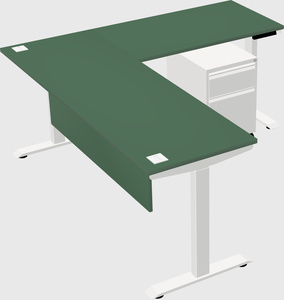 Height-adjustable desk - commercial grade