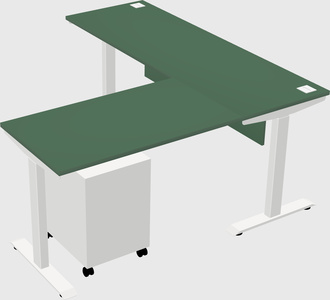 Height-adjustable desk - commercial grade