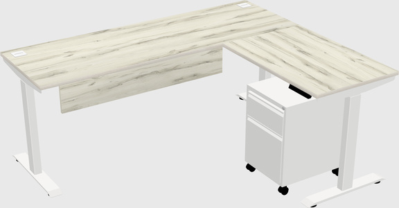 Height-adjustable desk - commercial grade