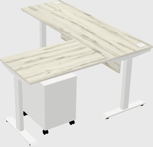 Height-adjustable desk - commercial grade