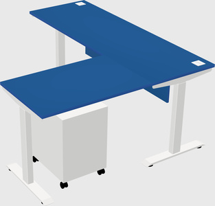 Height-adjustable desk - commercial grade