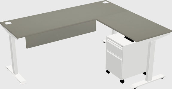 Height-adjustable desk - commercial grade