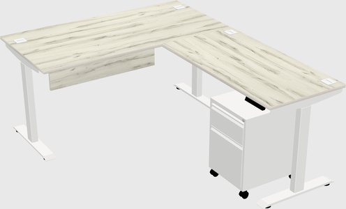 Height-adjustable desk - commercial grade