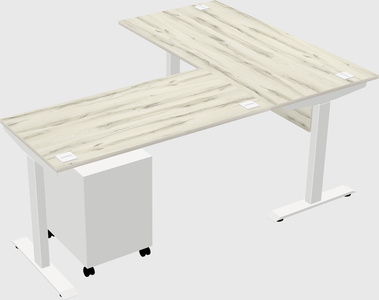 Height-adjustable desk - commercial grade
