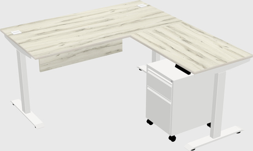 Height-adjustable desk - commercial grade