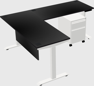 Height-adjustable desk - commercial grade