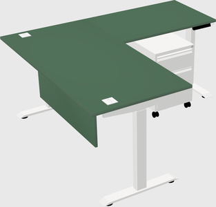 Height-adjustable desk - commercial grade