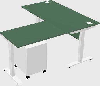 Height-adjustable desk - commercial grade