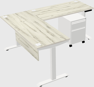 Height-adjustable desk - commercial grade