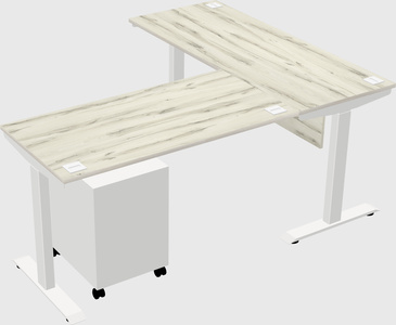 Height-adjustable desk - commercial grade