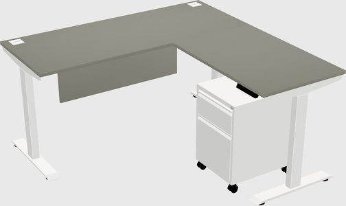 Height-adjustable desk - commercial grade