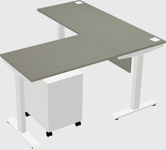 Height-adjustable desk - commercial grade