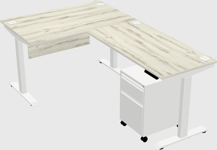 Height-adjustable desk - commercial grade