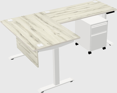 Height-adjustable desk - commercial grade