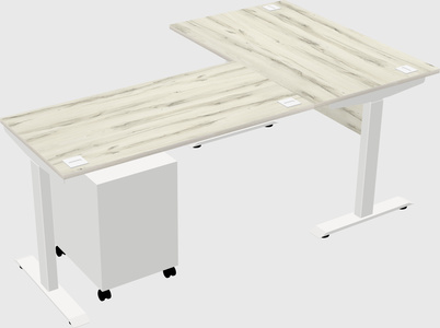 Height-adjustable desk - commercial grade