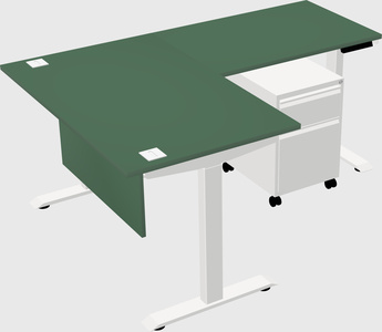 Height-adjustable desk - commercial grade