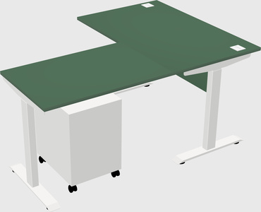 Height-adjustable desk - commercial grade