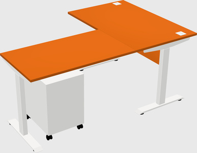 Height-adjustable desk - commercial grade