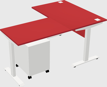 Height-adjustable desk - commercial grade