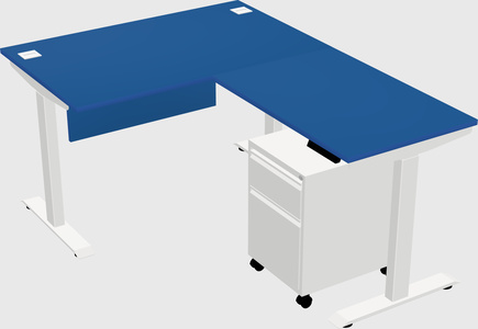 Height-adjustable desk - commercial grade