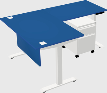 Height-adjustable desk - commercial grade