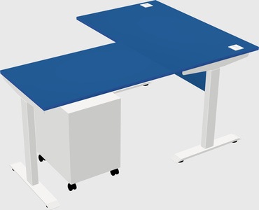 Height-adjustable desk - commercial grade