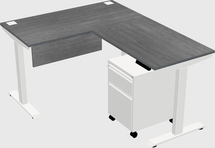 Height-adjustable desk - commercial grade