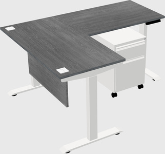 Height-adjustable desk - commercial grade