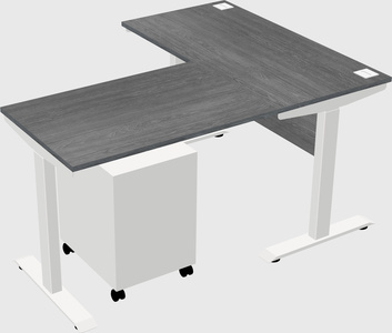Height-adjustable desk - commercial grade