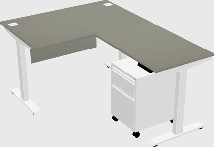 Height-adjustable desk - commercial grade