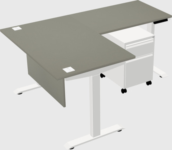 Height-adjustable desk - commercial grade