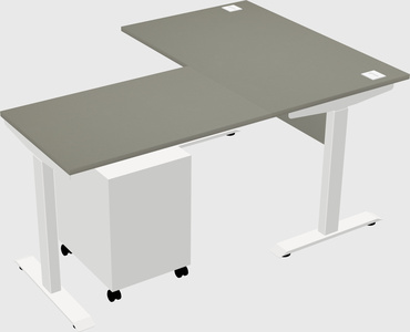 Height-adjustable desk - commercial grade