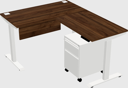 Height-adjustable desk - commercial grade