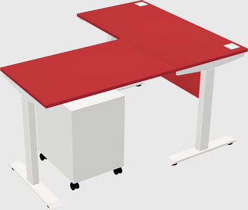Height-adjustable desk - commercial grade