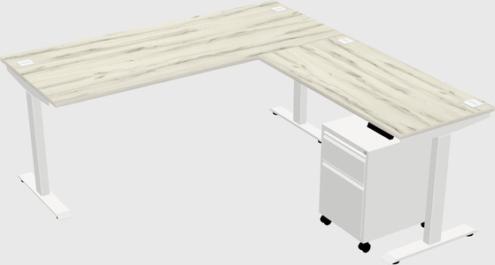 Height-adjustable desk - commercial grade