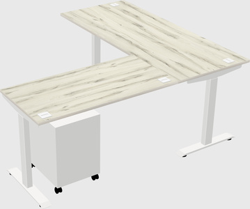 Height-adjustable desk - commercial grade