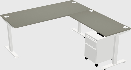 Height-adjustable desk - commercial grade