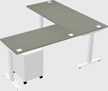 Height-adjustable desk - commercial grade