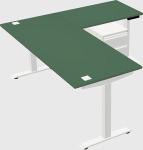 Height-adjustable desk - commercial grade